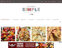 Tablet Screenshot of lifemadesimplebakes.com